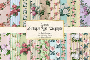 Antique Rose Wallpaper Digital Paper: A Versatile and Elegant Choice