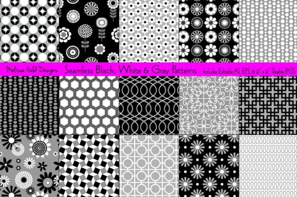 Discover the Versatility of Seamless Black White Gray Patterns