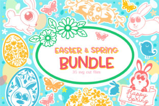 Easter Spring Bundle - 35 Cut Files: A Versatile Collection for Your Creative Projects