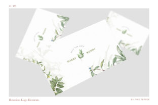 Elegant Botanical Logo Elements for Creative Projects