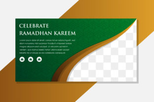 Embracing Elegance: The Green Gold Islamic Horizontal Banner for Modern Design