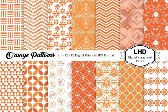 Explore Vibrant Orange Patterns for Creative Projects