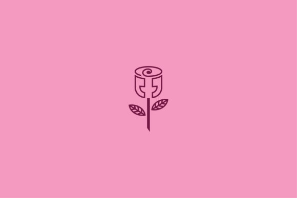 Flower Rose Chat Logo Pink: A Unique Design