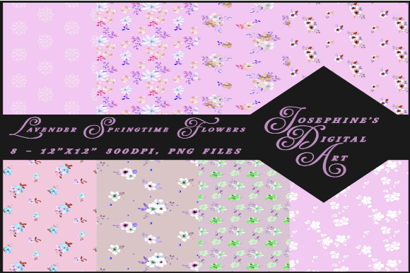 Lavender Springtime Flowers: A Versatile Design Asset