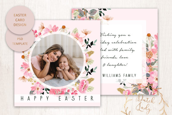 PSD Easter Photo Card Template 1: A Perfect Blend of Creativity and Customization