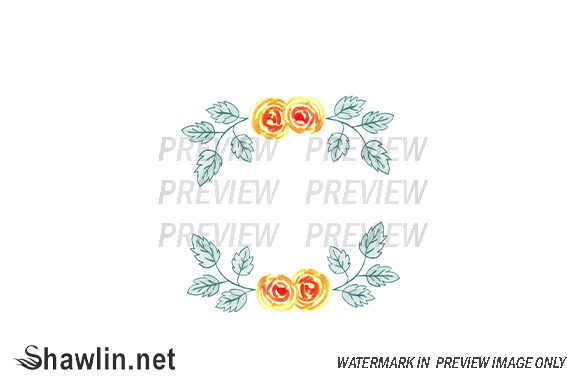 Rose Flower Border Watercolor: A Versatile and Elegant Design Element