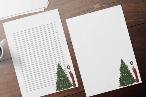 Stylish Girl with Christmas Tree Station: A Perfect Blend of Elegance and Creativity