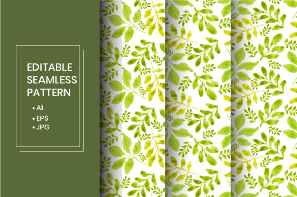 Watercolor Leaves: A Versatile Seamless Pattern