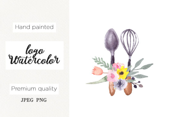 Watercolor Logo Whisk for Bakery, Cooking, and Cake Shop: A Perfect Blend of Art and Functionality