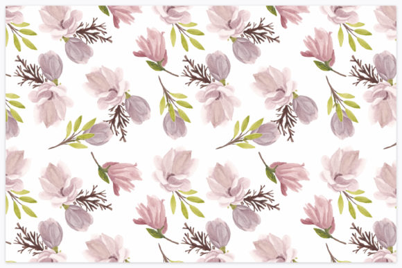 Watercolor Magnolia Seamless Pattern: A Versatile and Elegant Design Choice