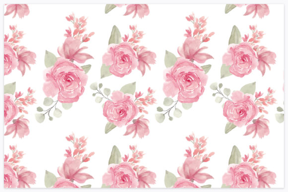 Watercolor Paint Flower Repeat Pattern: A Versatile and Charming Design Choice